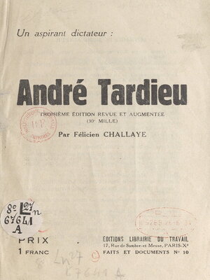 cover image of Un aspirant dictateur